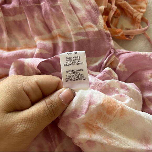 Young Fabulous & Broke Dresses Prairie Dress In Peach Bamboo Wash - Picture 8 of 12